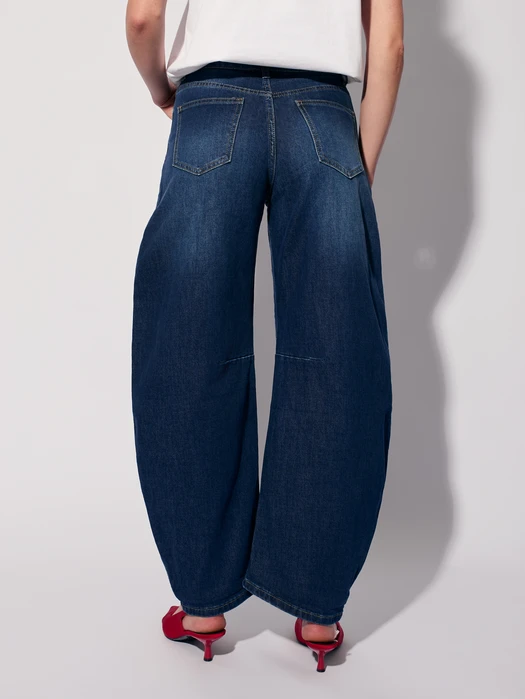 JEANSY DENIM BALLOON PRZECIERANE
