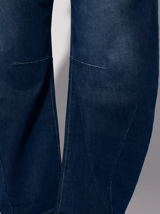 JEANSY DENIM BALLOON PRZECIERANE