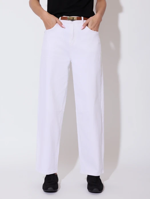 JEANSY Z SZEROKĄ NOGAWKĄ FANGO