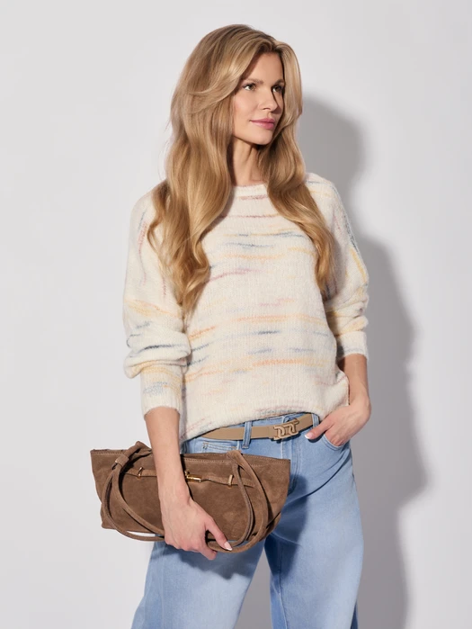 SWETER PASTELOWE PASKI